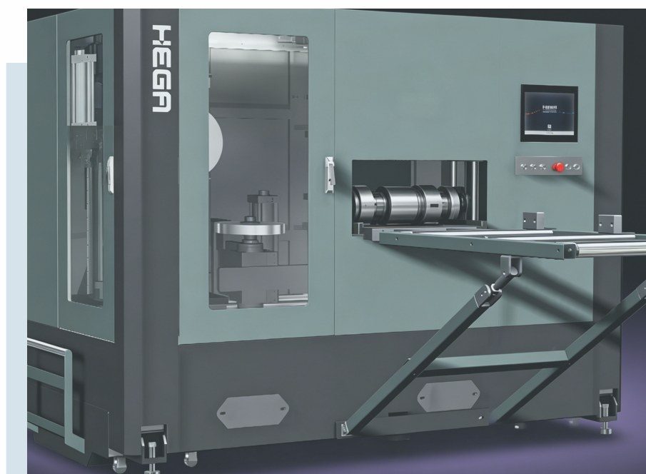 CNC machining centre cutting aluminium window profiles to 0.1 mm tolerance