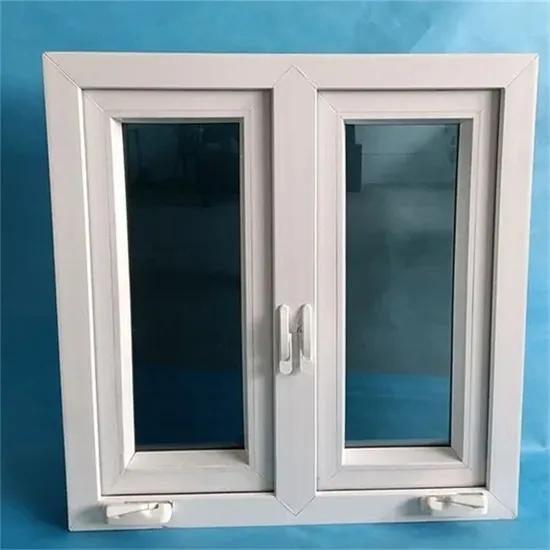 White thermal break aluminium casement window with double glazed units